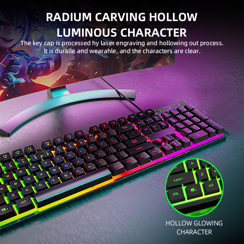 COMBO TECLADO MECÁNICO + MOUSE GAMER RGB COUSO - Imagen 6