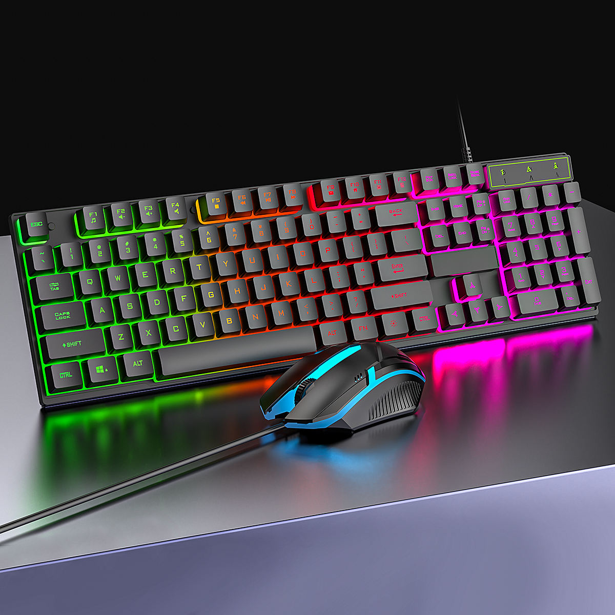 COMBO TECLADO MECÁNICO + MOUSE GAMER RGB COUSO - Imagen 3