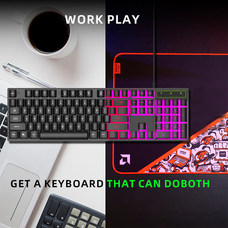 COMBO TECLADO MECÁNICO + MOUSE GAMER RGB COUSO - Imagen 2